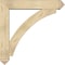Ekena Millwork Thorton Arts and Crafts Rough Sawn Bracket w/ Offset Brace, Douglas Fir, 8"W x 44"D x 44"H BKT0806X44X44THR03RDF - alternate 2